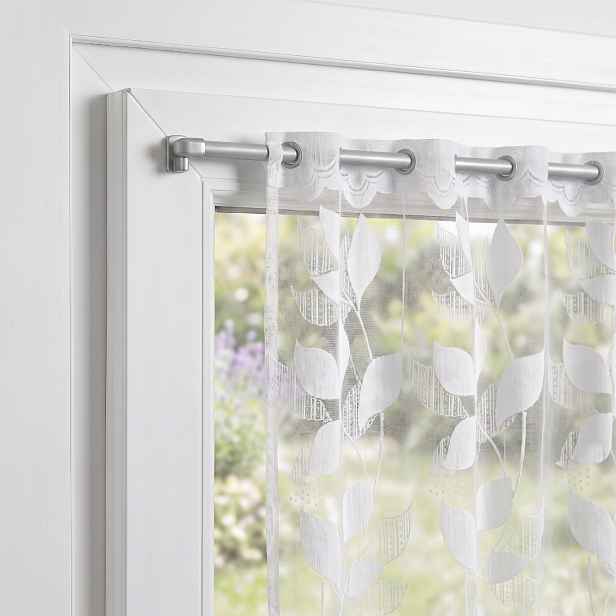 Vitrážová teleskopická samolepící tyč - vitrážka 40-60 cm, 60-80 cm VARIO MINI 2 kusy stříbrná Mybesthome Rozměr: 40-60 cm