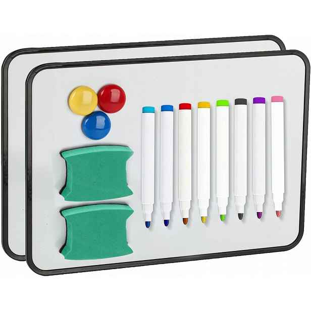 Magnetická Suchá Tabule A4 Oboustranná 2 Kusy