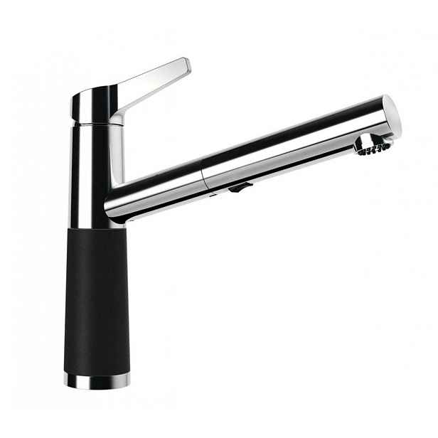 SCHOCK SC-510 - Dřezová baterie s výsuvnou sprškou, Nero/chrom 554120GNE