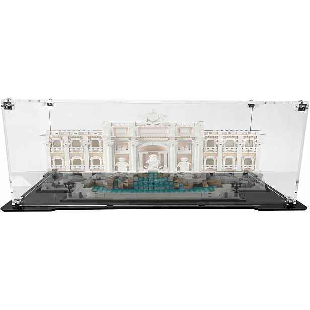Vitrína s černou základnou pro stavebnici Lego 21062 Fontána di Trevi