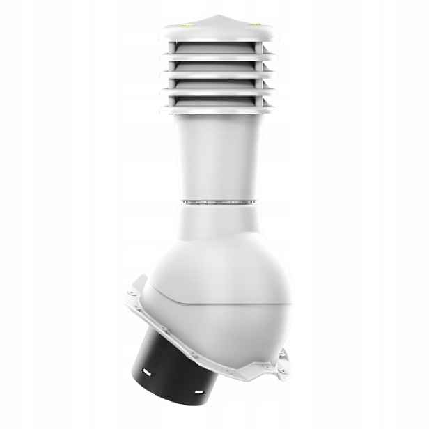 Větrací komín Smartline profil T18 fi 125 mm, nezateplený, světle šedý