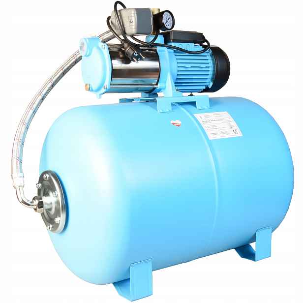 Hydrofor 100L Nádrž Na Vodu Hydroforové Čerpadlo Max-h 1300 Sada 6000l/h