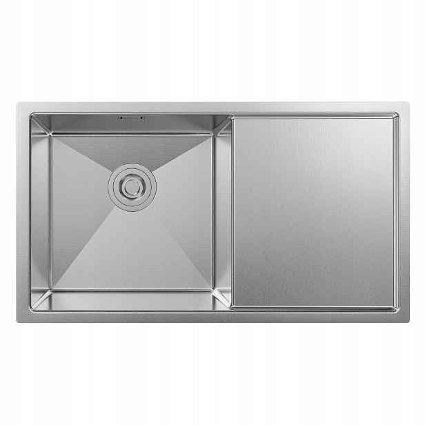 Kuchyňský Dřez 78X44 CM Nerezová Ocel 304 Inox Se Sifonem