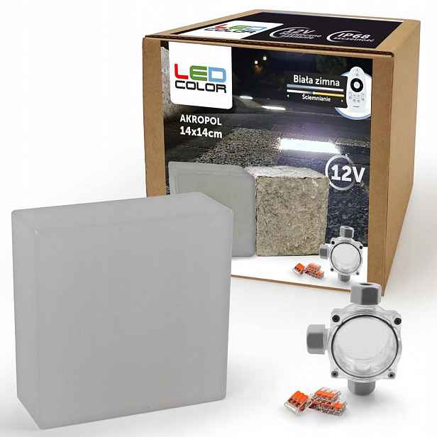 Led nájezdové svítidlo 12V IP68 14x14 Bz 5300K Lampa