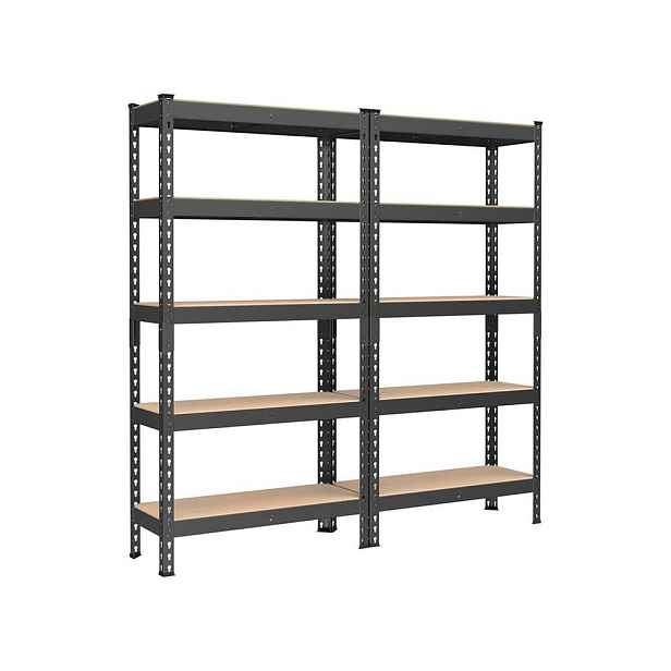 Kovový skladový regál Songmics 150 x 75 x 30 cm, max 875 kg na polici
