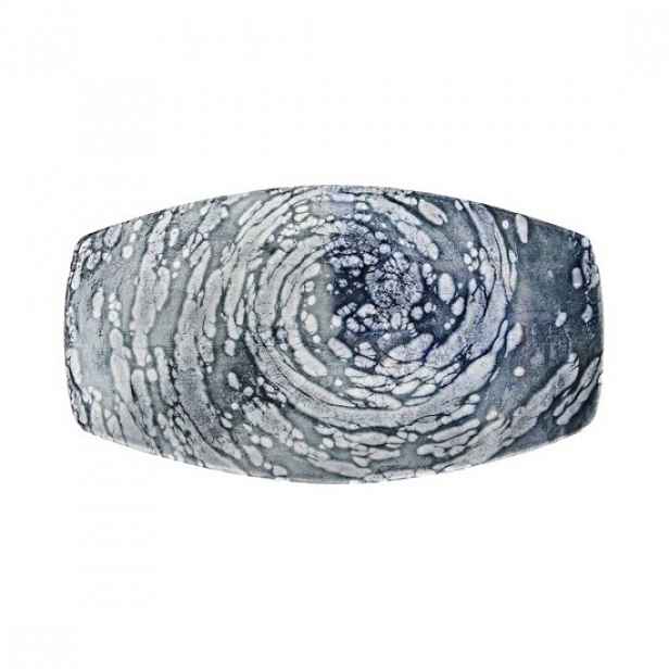 Oválný talíř, porcelán, 27x17cm, "Ethos Vortex" - Porland