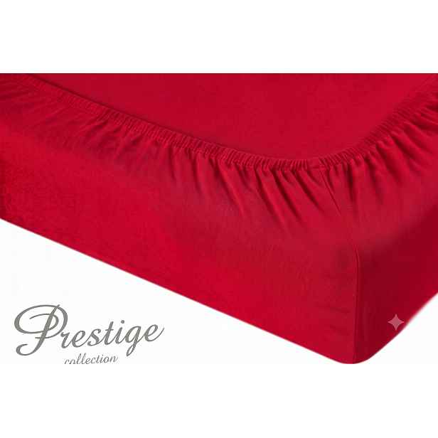 Prostěradlo Jersey s gumičkou 160x200 Červené Prestige Collection 160 g/m2