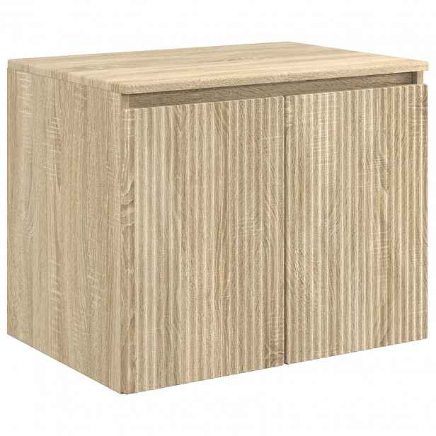 vidaXL Nástěnná koupelnová skříň Dub sonoma 62,5 x 44,5 x 50 cm