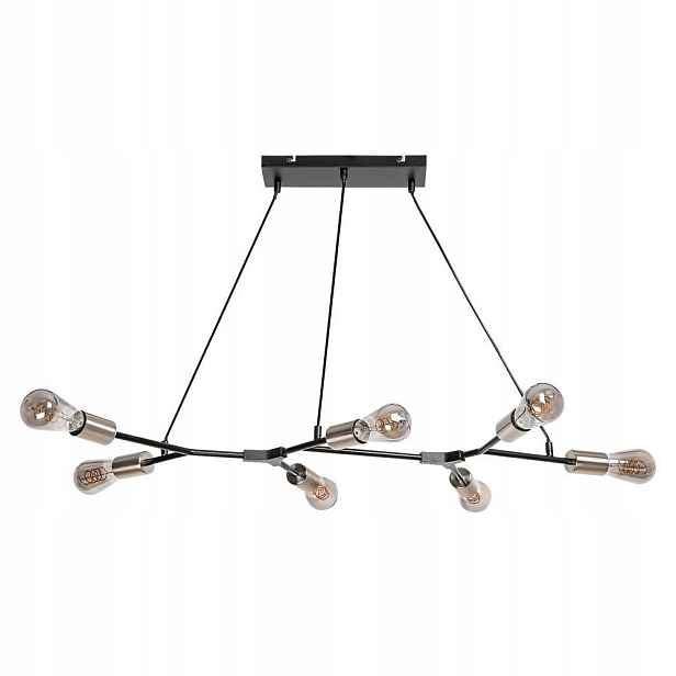 Industriální velká závěsná lampa Edison nad stůl