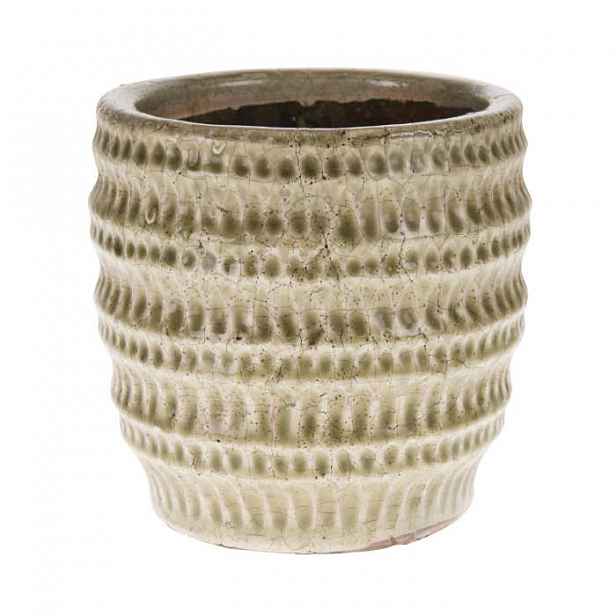 Obal kulatý žebrovaný keramika 14cm