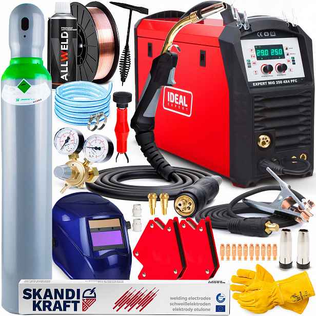 Poloautomatický Svařovací Stroj Ideal Expert Mig 250 Pfc Mig Mag Mma Tig 230V 250A