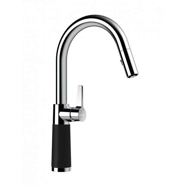 SCHOCK SC-520 - Dřezová baterie s výsuvnou sprškou, Nero/chrom 555120GNE