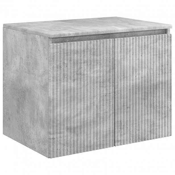 vidaXL Nástěnná koupelnová skříň Betonově šedá 62,5 x 44,5 x 50 cm