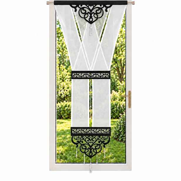 Dekorativní Ažurový Panel 120x250 Hotová záclona Panely do obývacího pokoje kuchyně