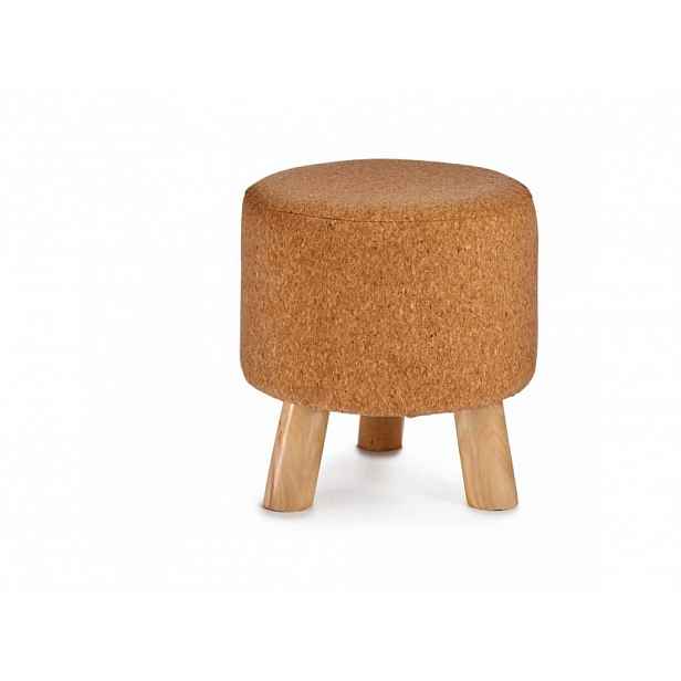 Kulatý korkový taburet CORK