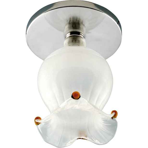 Stropní svítidlo Candellux Sk-38 s pevnou vrstvou ze skla, květina, zvonek