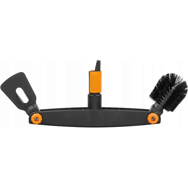 Fiskars Kartáč na okapy QuikFit s regulací a škrabkou 1001414