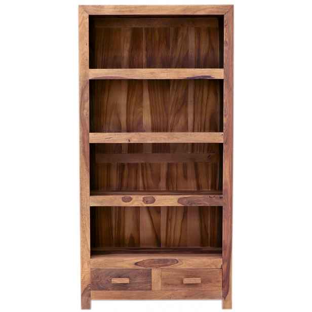 indickynabytek.cz - Knihovna Kali 90x180x35 z indického masivu palisandr / sheesham