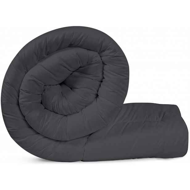 Utopia Bedding Přikrývka 135 x 200 cm Celoroční 370 Gsm Měkká šedá