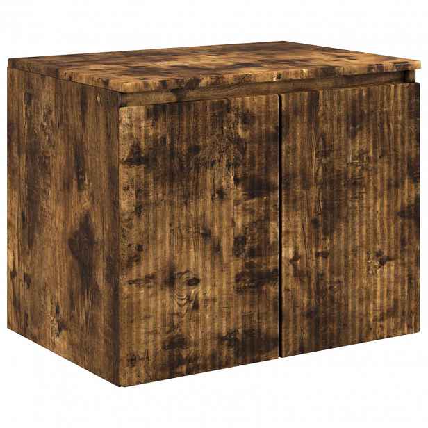 vidaXL Nástěnná koupelnová skříň Kouřový dub 62,5 x 44,5 x 50 cm