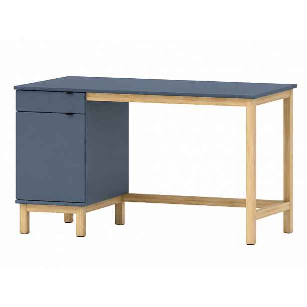 Psací stůl MODEL se šuplíkem a skříňkou do dětského pokoje Zvolte barvu: Námořnická modrá s černým úchytem, Zvolte rozměr: 120x60 cm, Zvolte stranu: …