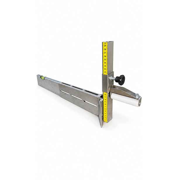 Flatfix Slide 2 nástavce s válečky pro vodováhu nerezová ocel Inox
