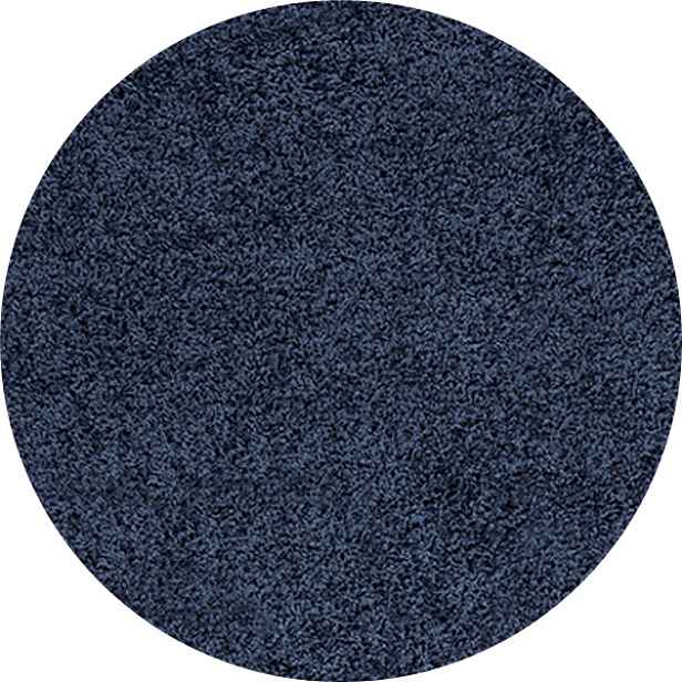 Kusový koberec Life Shaggy 1500 navy kruh, 160x160 (průměr) kruh, modrá, ložnice, Ayyildiz