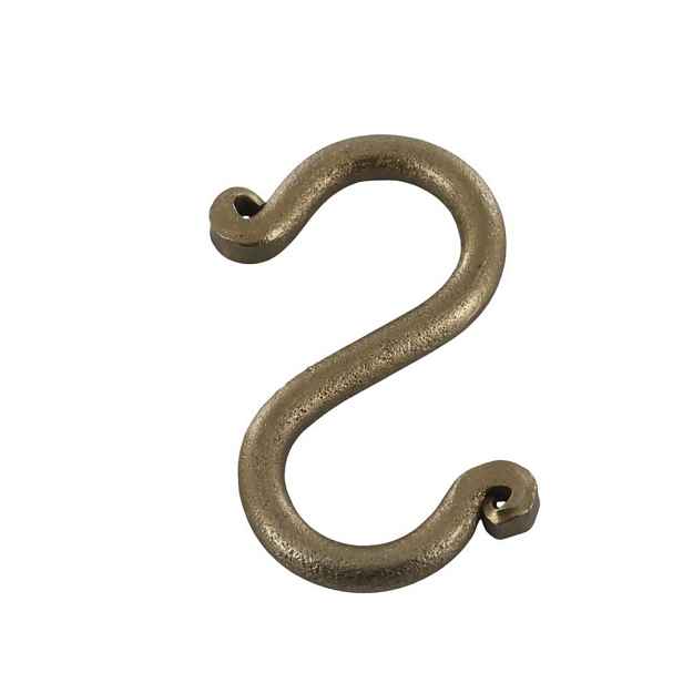 Mosazný antik závěsný háček Terrié S - 2,5*5 cm Chic Antique