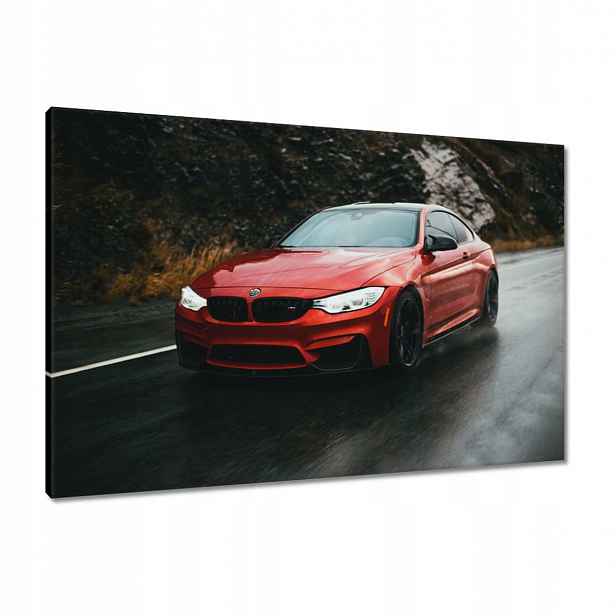 Obrazy 90x60 Červené Bmw Auto