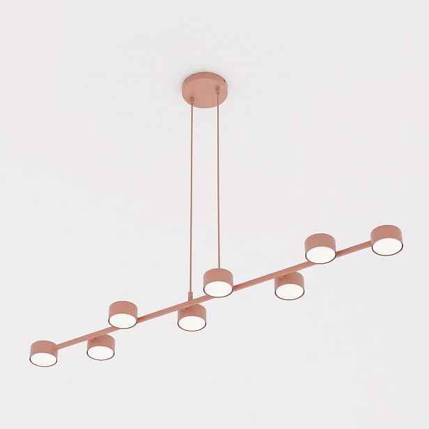 Závěsná lampa Megara 8 černá, 140 cm, 8x GX53