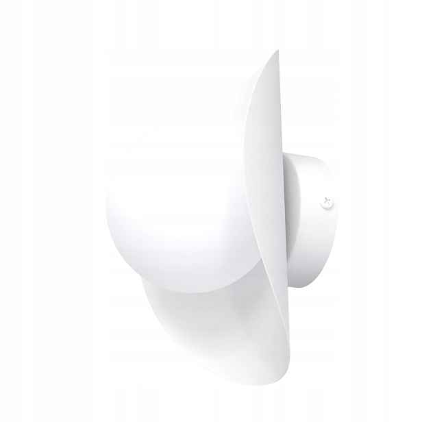 Emibig Nástěnná lampa Fiero bílá, s vlnitým designem, G9 8W, 20x16 cm