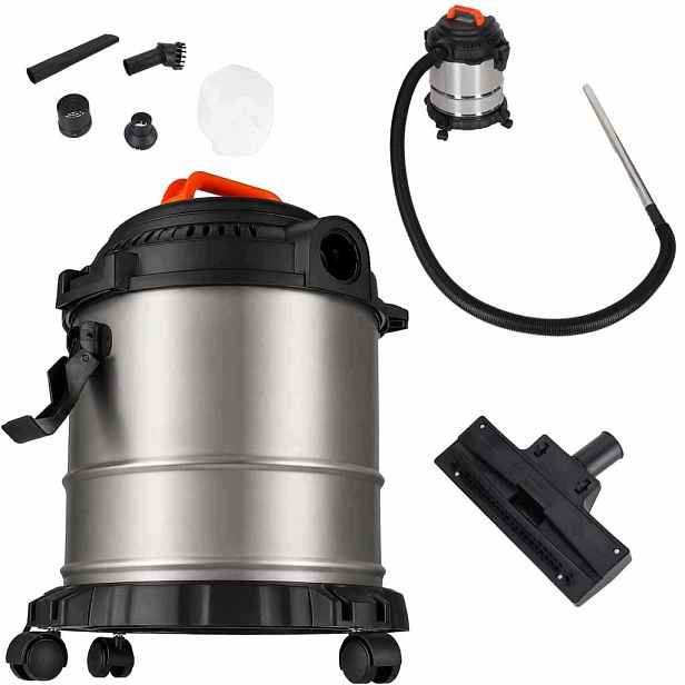 Průmyslový vysavač na mokré a suché vysávání 20 l, 2000 W, Hepa filtr