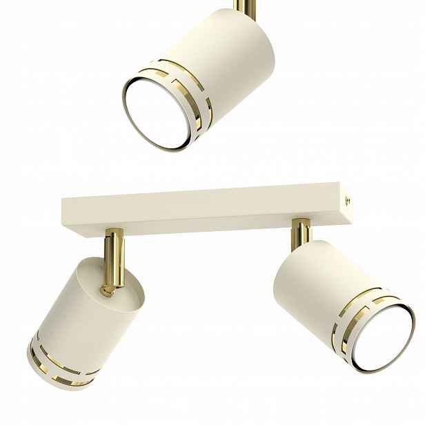 Stropní Svítidlo Stropní Kašmírový Pohyblivý Led GU10 Polská Lampa Spot Reflektor Béžová