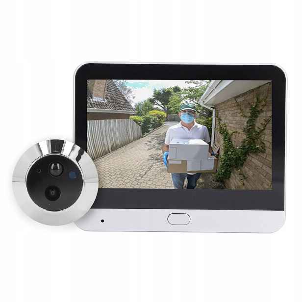 Kukátko Full Hd WiFi kamera Tuya s videotelefonem 5000 mAh
