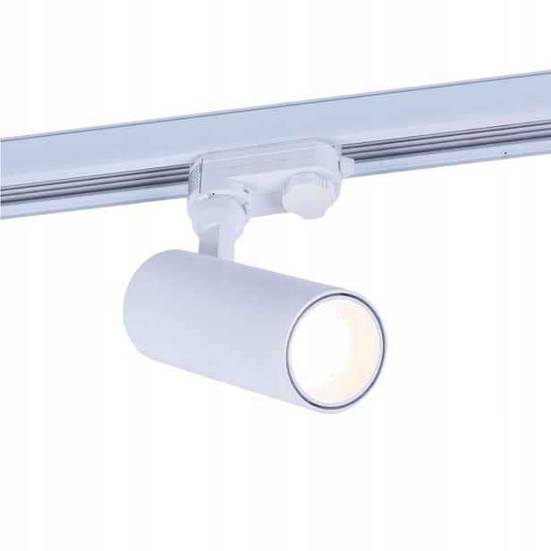 Bílý 3-fázový kolejnicový reflektor Abigali Posh Cree Cob 12W 4000K CRI90+ 36°