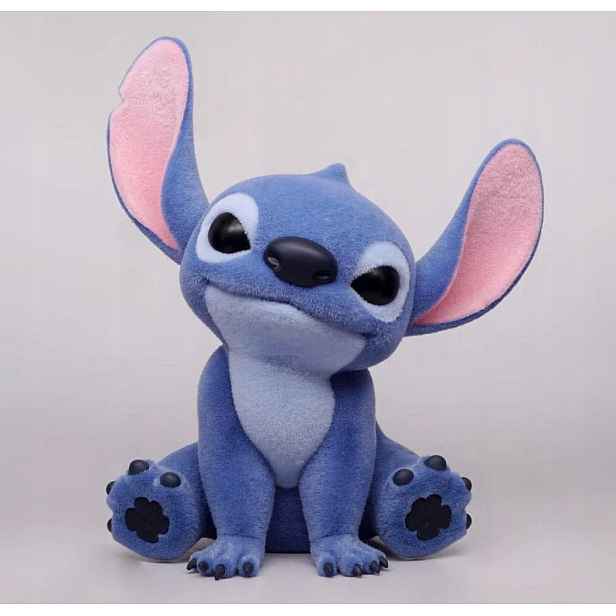 Stitch s peněžním boxem Disney Stitch The Movie Skarbonka s flokováním