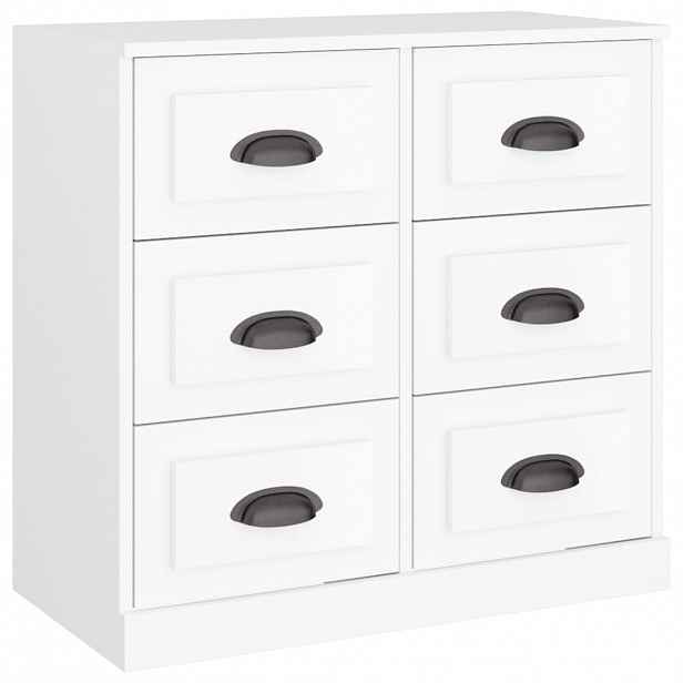 vidaXL Příborník bílý 70 x 35,5 x 67,5 cm kompozitní dřevo