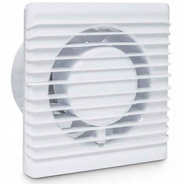 Koupelnový Nástěnný Ventilátor Senzor Vlhkosti Časový Spínač Fi 125