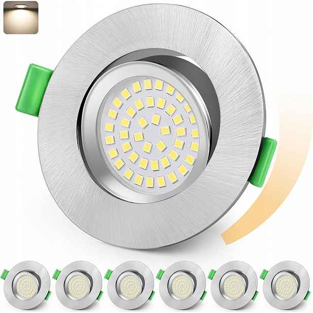 Led reflektorová zapuštěná bodová lampa stmívatelná 5 W 550 lumenů