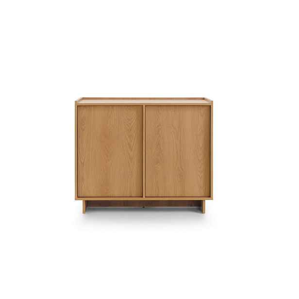 MASSENO KOMODA ZENITH, 98/82/39 cm se zásuvkami a 2 dvířky, hnědá