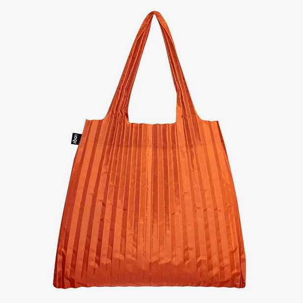 Nákupní taška přes rameno LOQI PLEATED Orange
