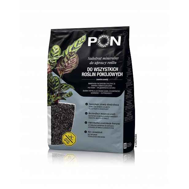 Substrát Lechuza Blackstonepon 12 l Substrát s hnojivem pro pokojové rostliny