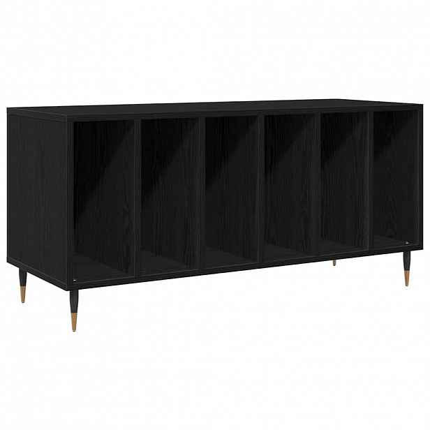 vidaXL Skříň na gramofonové desky Černý dub 100 x 38 x 48 cm