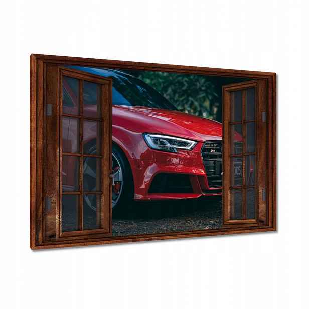 Obrazy 120x80 Červené Audi S3 Alufelgy