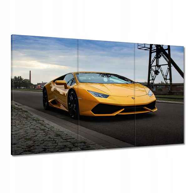 Obrazy 120x80 Žlutý sportovní automobil