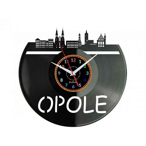 Opole Město Polsko Nástěnné hodiny Vinylová deska Moderní Dekorativní Na