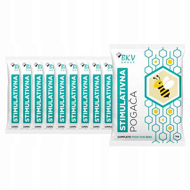 Těsto, krmivo pro včely Bkv stimulující, bílkoviny a vitamíny 1 kg x 10 ks
