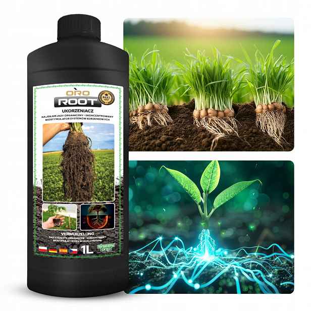 Podzimní zakořeňovač pro hortenzii růží a květů zelených rostlin Oro Root 1L