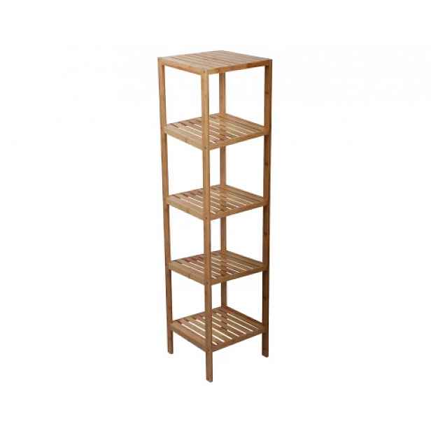 Dřevěný regál Bamboo, 5 polic