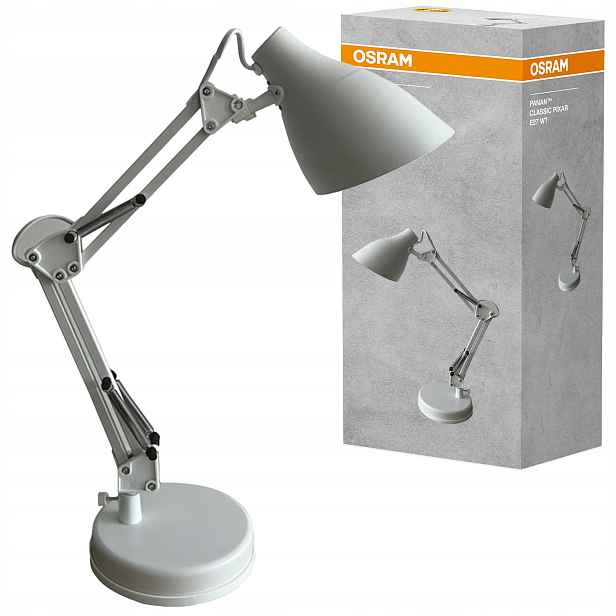 Školní stolní lampa Kreslící E27 Dekorativní stolní panan Osram
